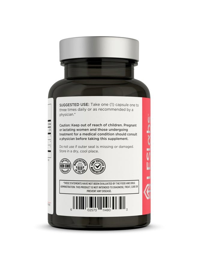 LES Labs Insulin Health – Metabolic Health, Glucose Support, Lipid & Carbohydrate Metabolism – Berberine, Chromium, Olive Leaf, Alpha Lipoic Acid & Vanadium – Non-GMO Supplement – 60 Capsules - Image 3